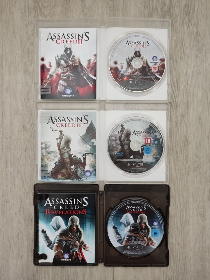 3 Assassin's Creed spil PS3