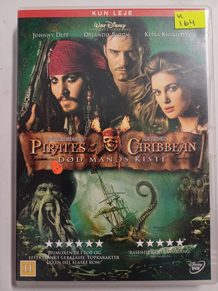 Pirates of the Caribbean, DVD,