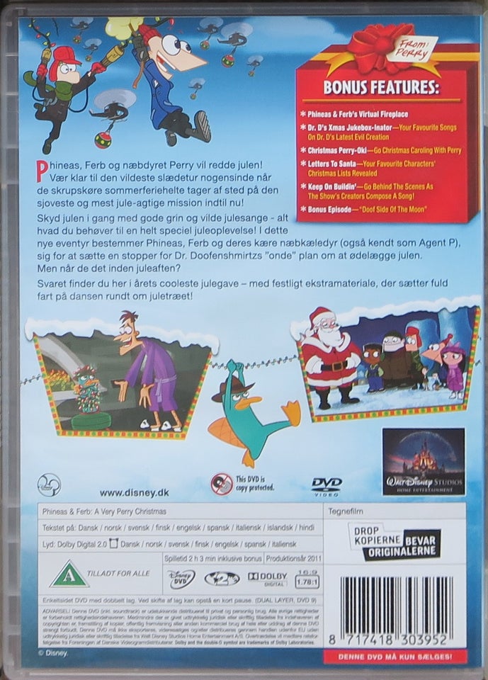 Phineas og Ferb, DVD, tegnefilm