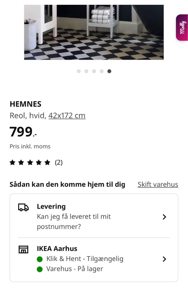 Hemnes reol, Hemnes