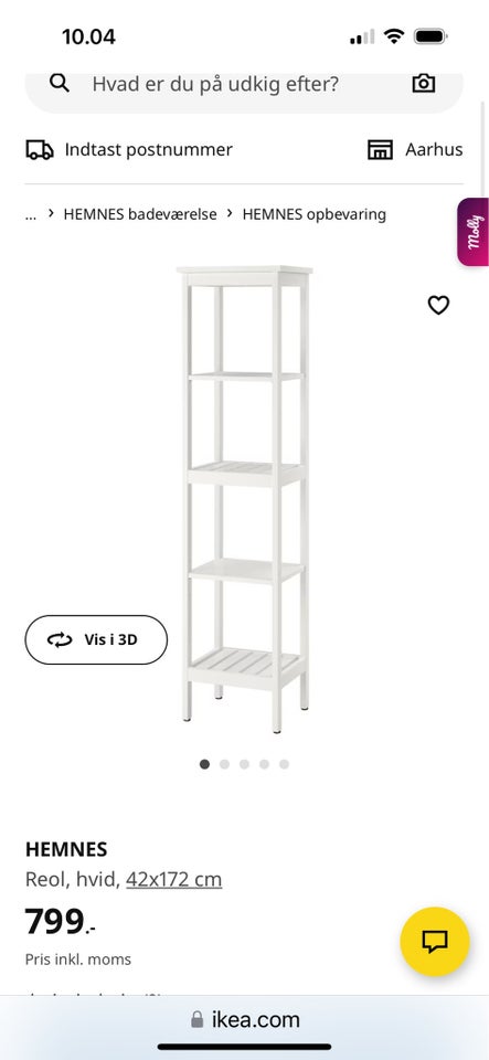 Hemnes reol, Hemnes