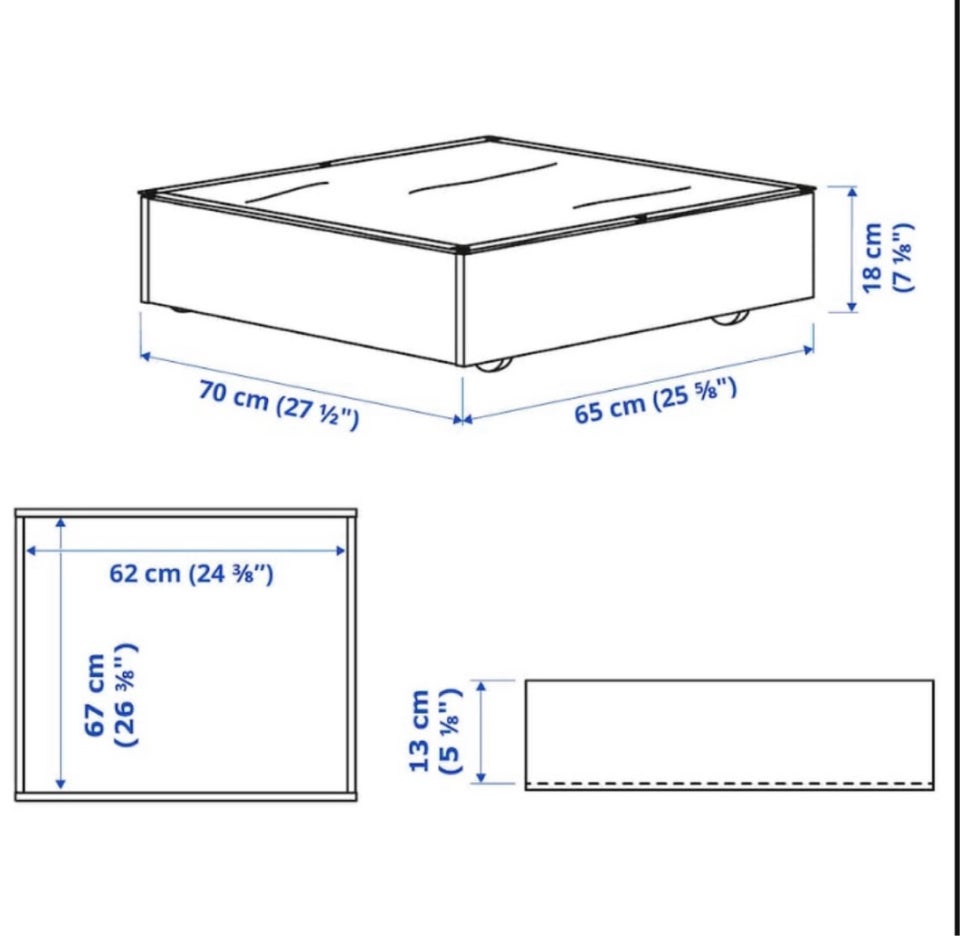 Sengeskuffe Ikea