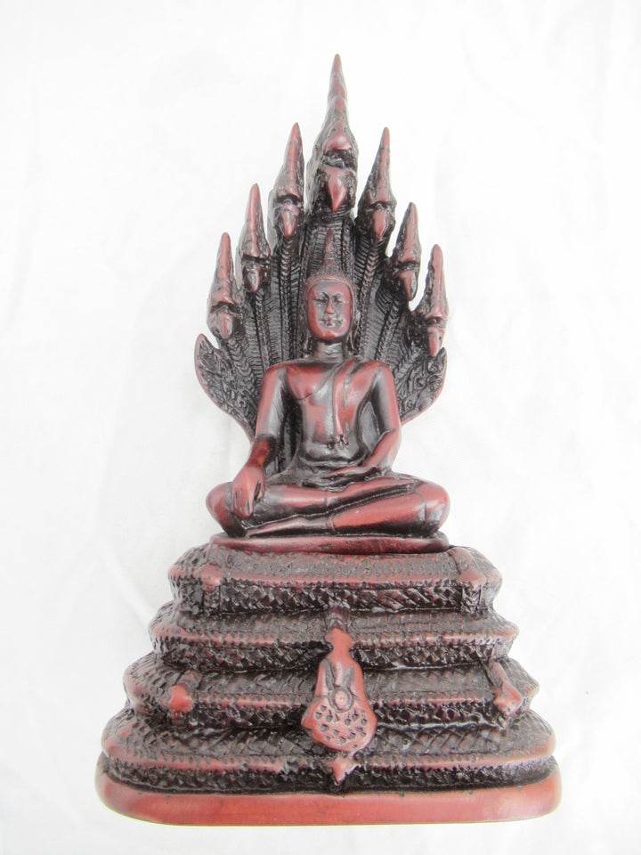 Stor buddhistisk Støbt Figur 22 cm