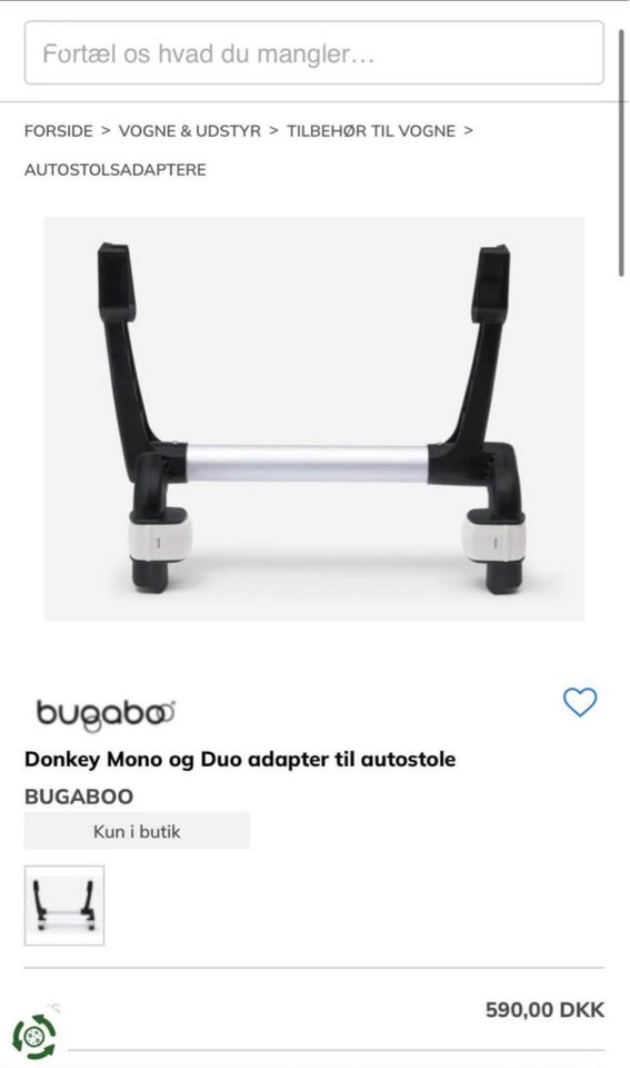 Andet, Autostols adaptor, Bugaboo