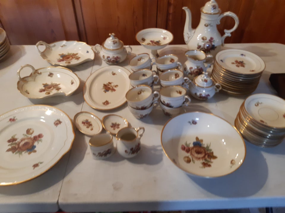 Porcelæn kaffestel Rosenborg