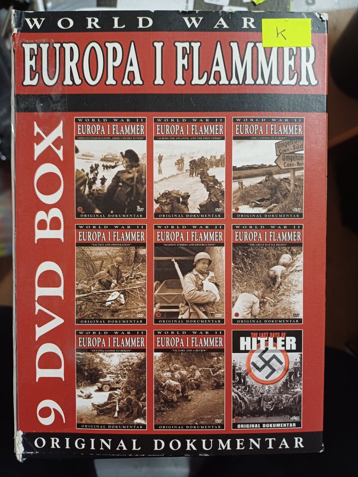 Europa i flammer, DVD, dokumentar