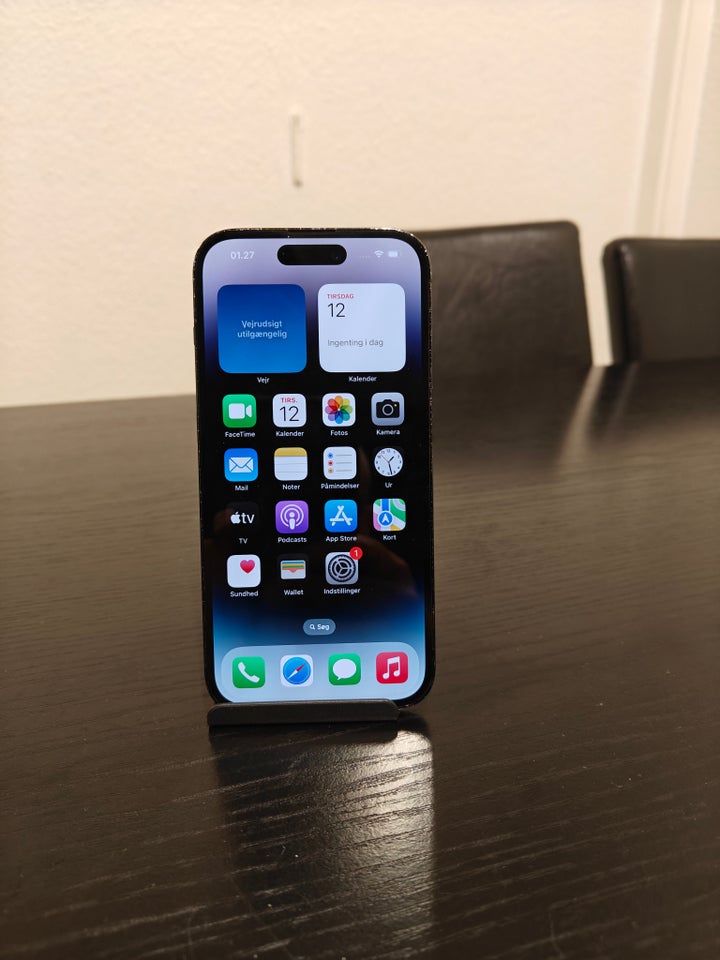 iPhone 14 Pro, 128 GB, grå