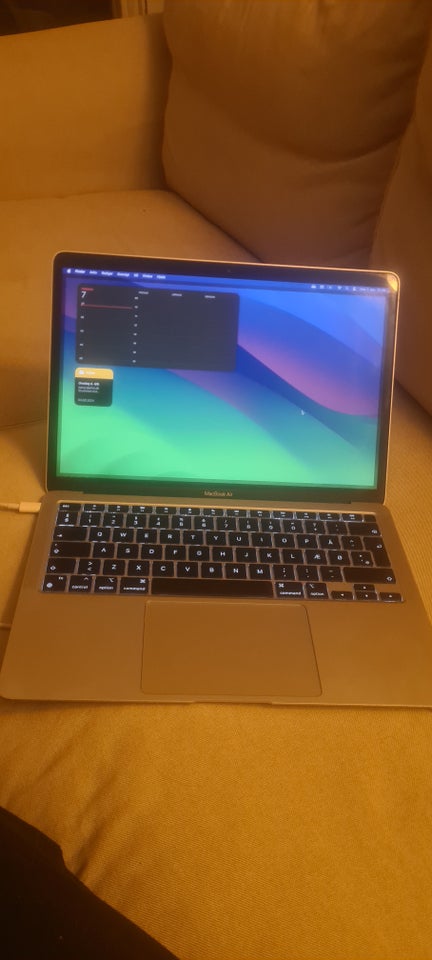 MacBook Air, 2020 sølv, M1 GHz