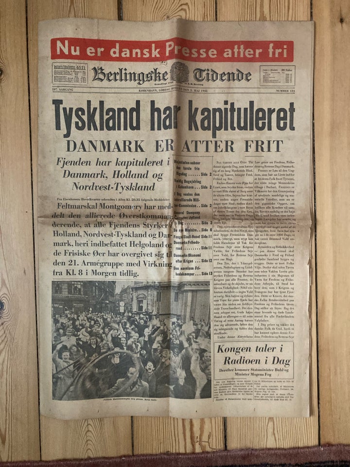 Danmark atter frit 5 Maj 1945 Blad