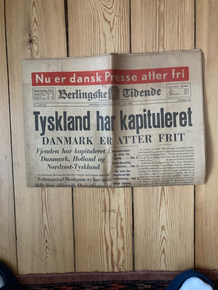 Danmark atter frit 5 Maj 1945 Blad