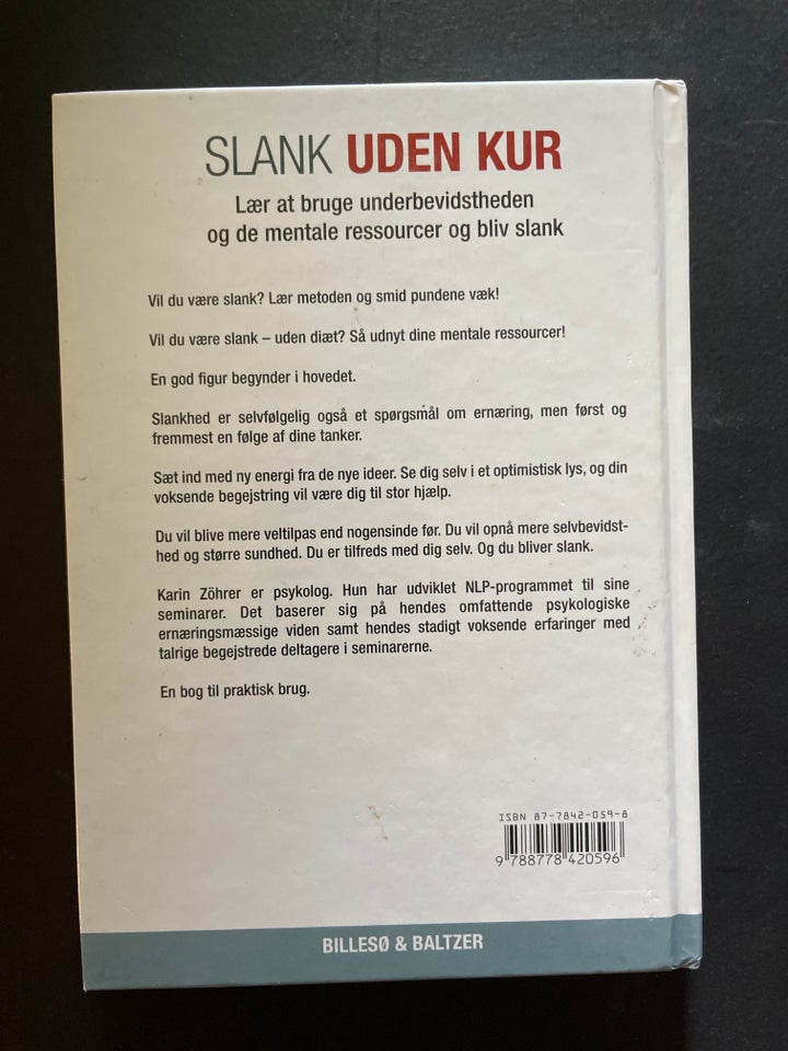 Slank uden kur , Karin Zøhrer, emne: