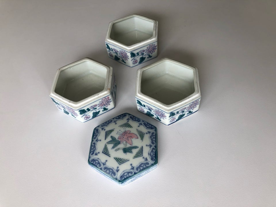 Porcelæn Smykkeskrin tedåse