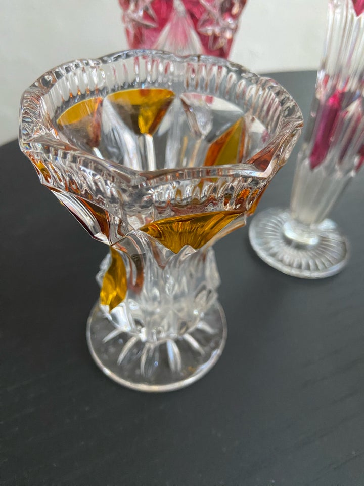 Glas Bøhmisk vase