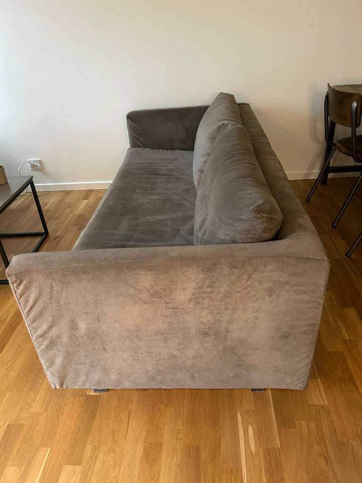 Sofa, velour, 3 pers.