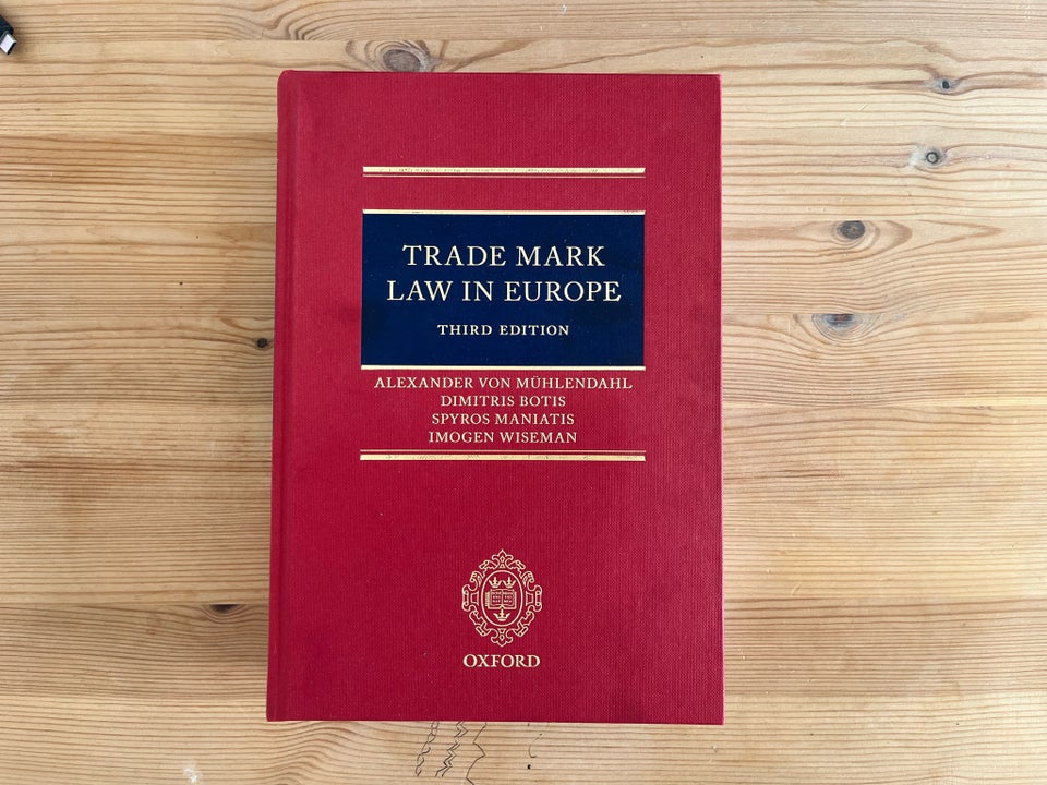 Trade Mark Law In Europa Professor