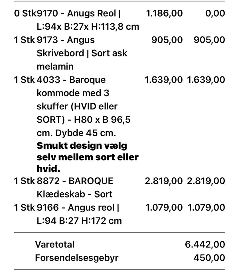 Klædeskab Møbellageretdk