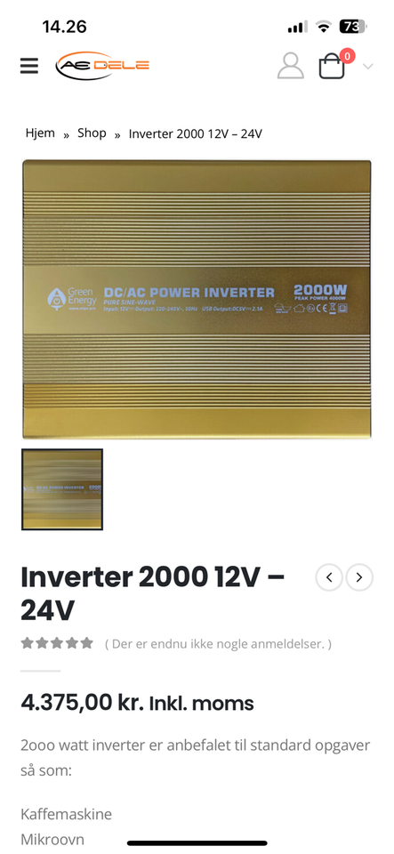 Inverter dc/ac power