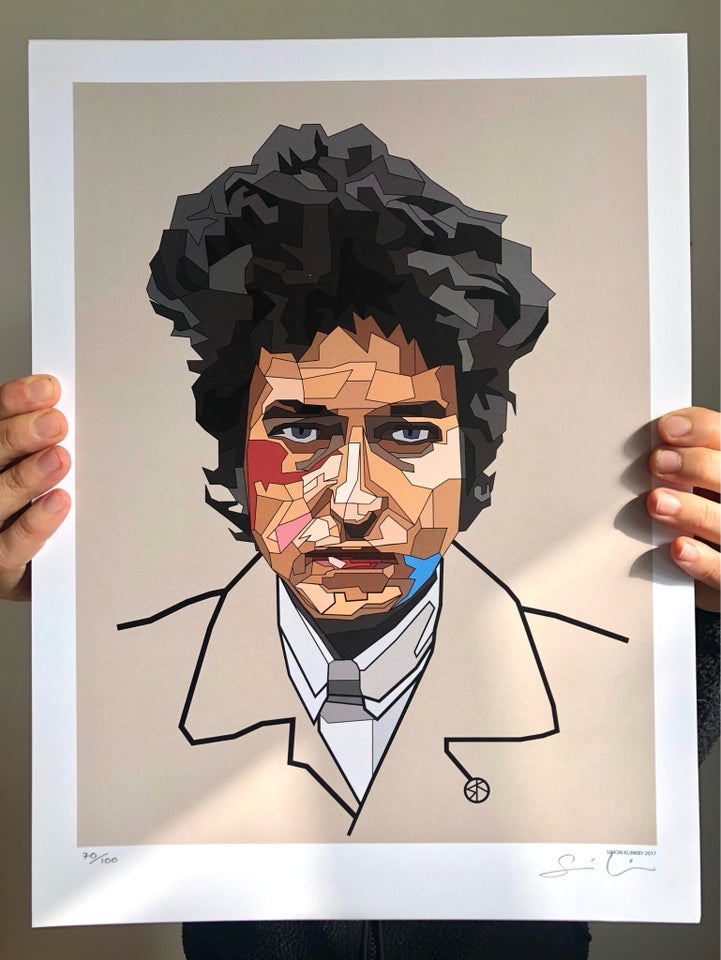 Grafisktryk, SK, motiv: Bob Dylan