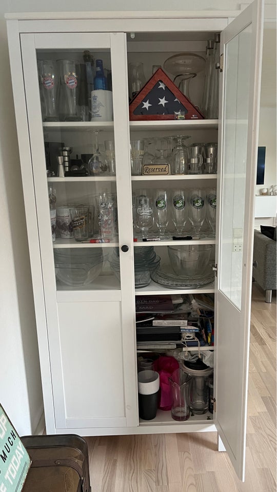 Vitrineskab, Hemnes , b: 90 d: 37 h: