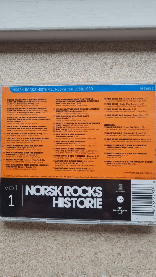 VARIOUS: NORSK ROCK HISTORIE. VOL