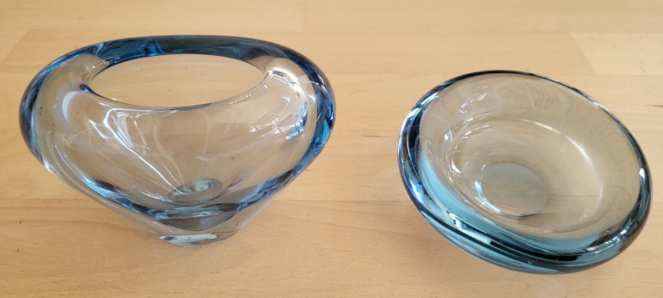 Glas, vase askebæger, Holmegaard