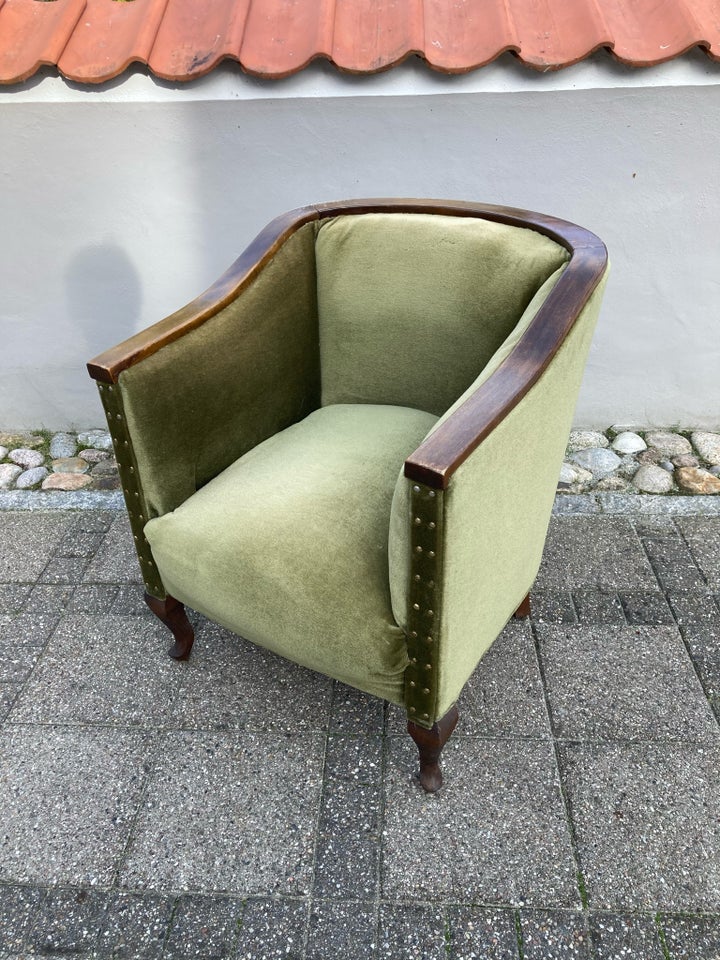 Loungestol, velour, 60’er Vintage