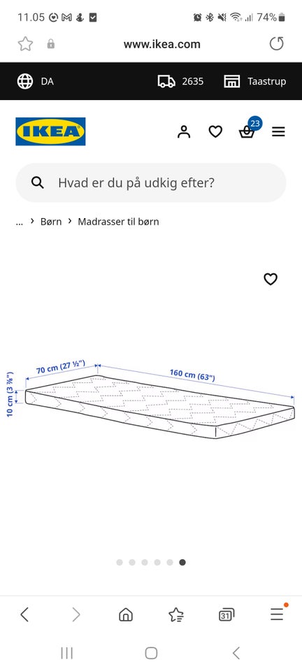 Madras, Skummadras til juniorseng