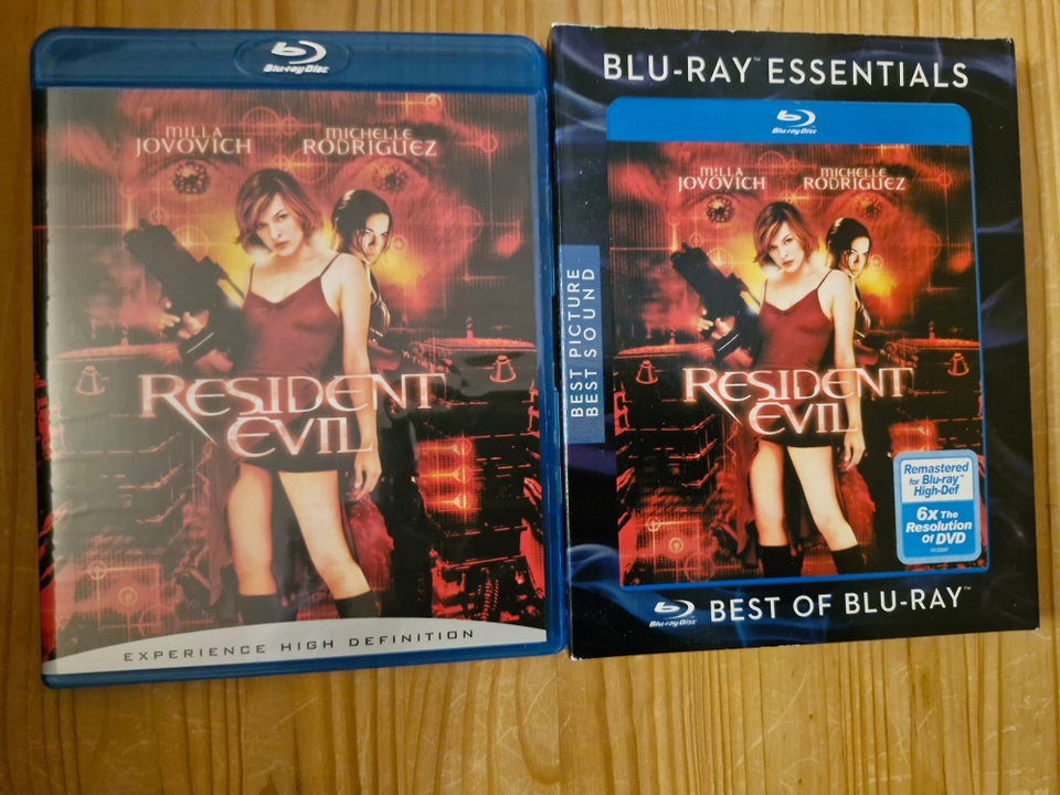 Resident Evil, Blu-ray, action