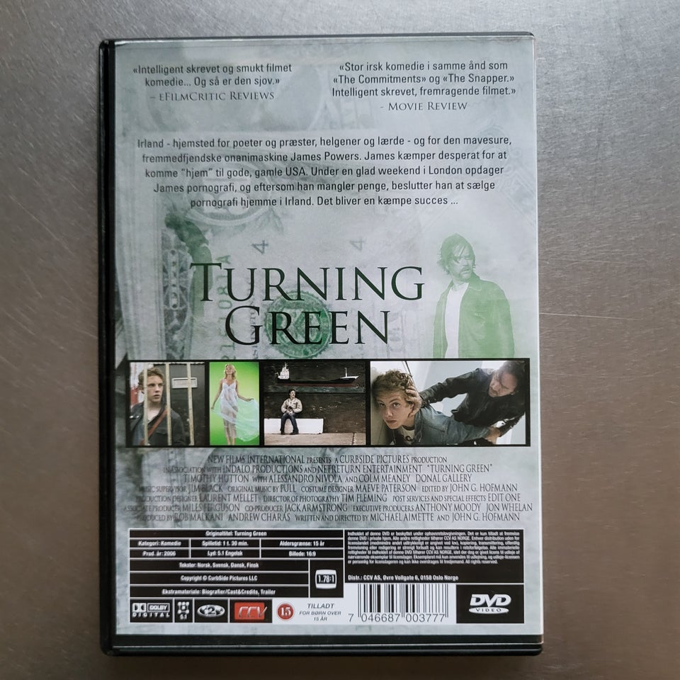 Turning Green, DVD, drama