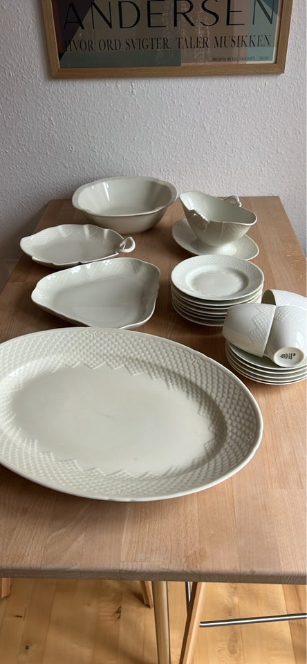 Porcelæn, Kagetallerkener, fade