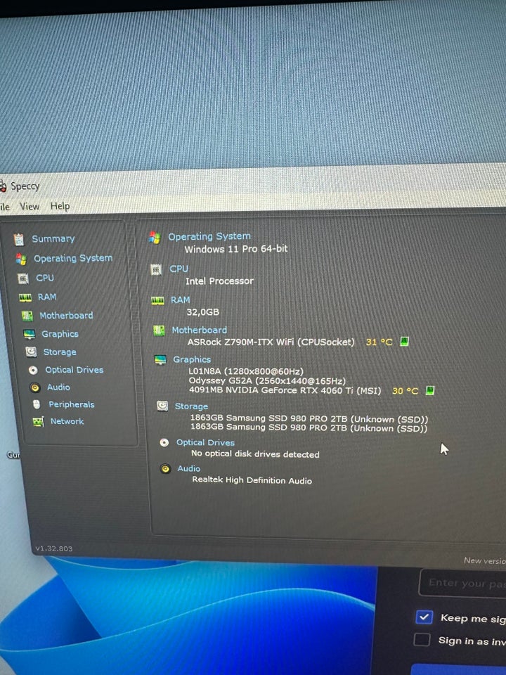 Andet mærke 13700k Ghz 32 GB ram