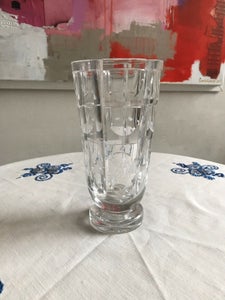 Glas Krystalvase  Ukendt fra 1960