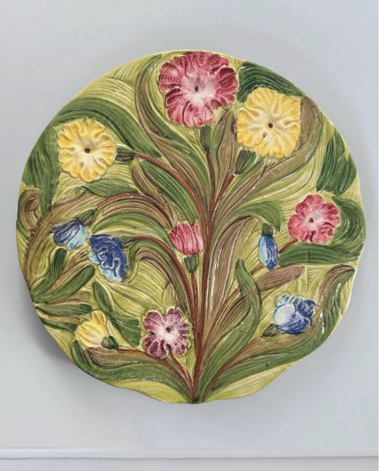 Keramik platte relief Vintage