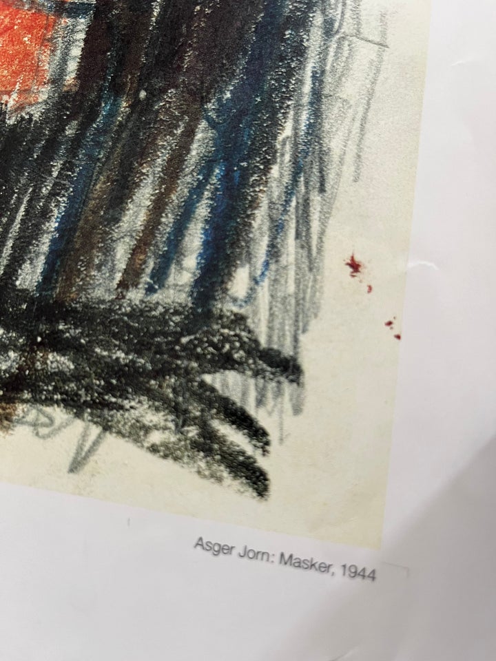 Plakat Asger Jorn motiv: Masker