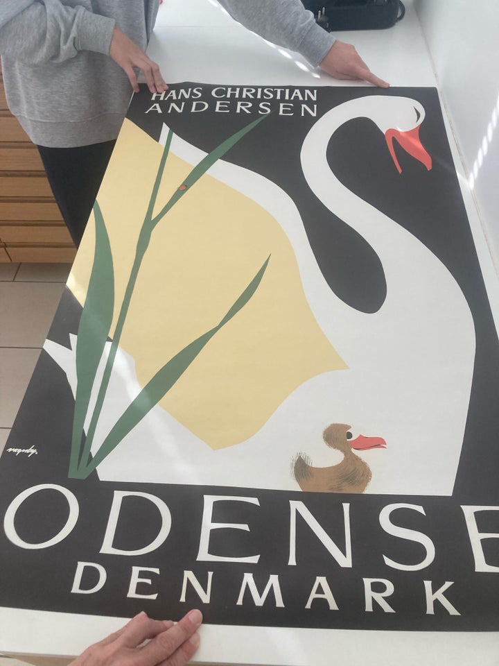 Plakat, motiv: Odense svane, b: 61