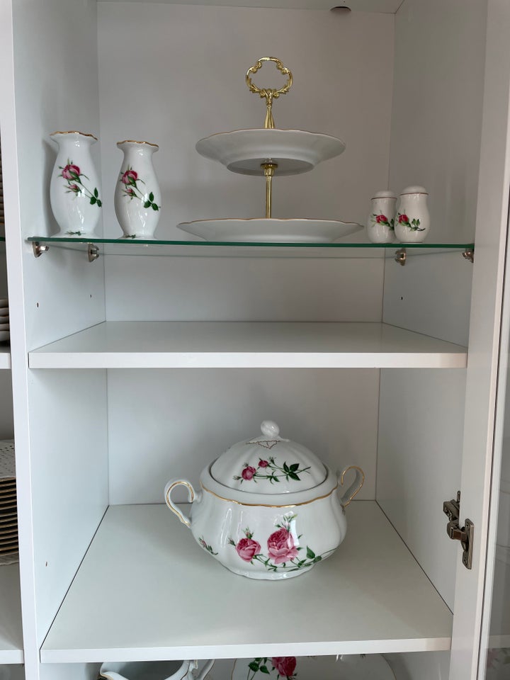 Porcelæn, Til 15 kuverter, Rosen