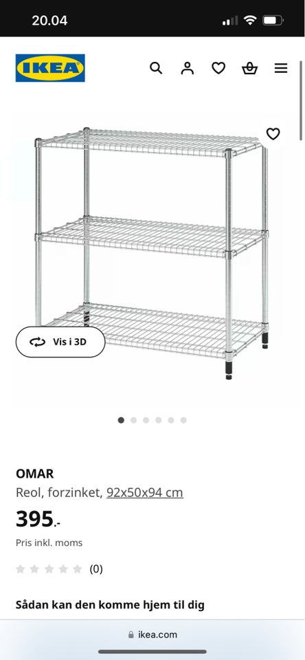 Reol, Ikea, b: 92 d: 50 h: 94