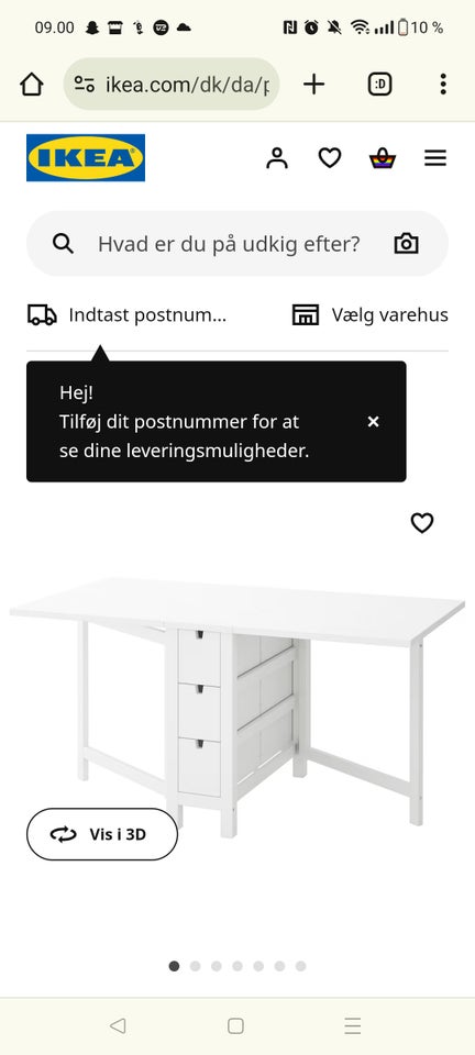 Klapbord Ikea norden