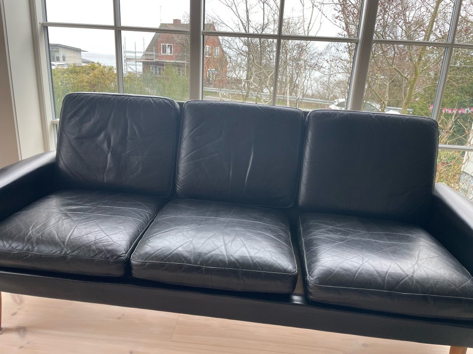 Sofa, læder, 3 pers.