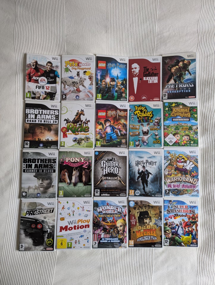 Nintendo Wii Spil og Tilbehør fra