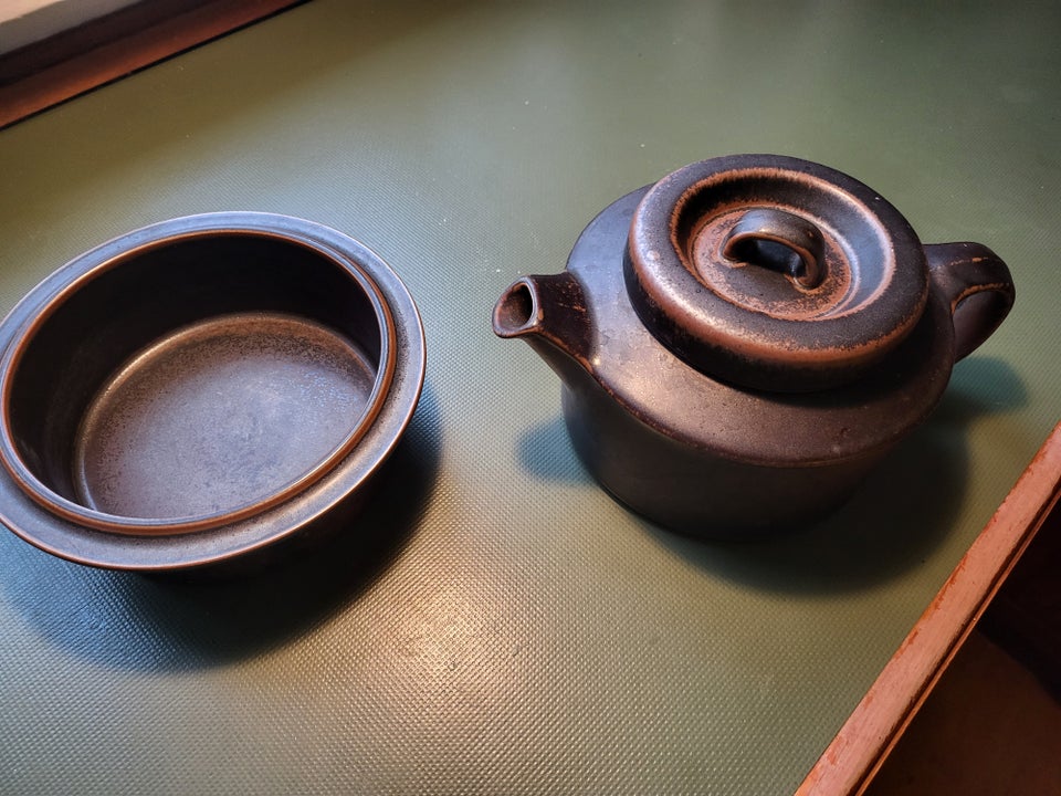 Keramik Tekande og skål Ruska