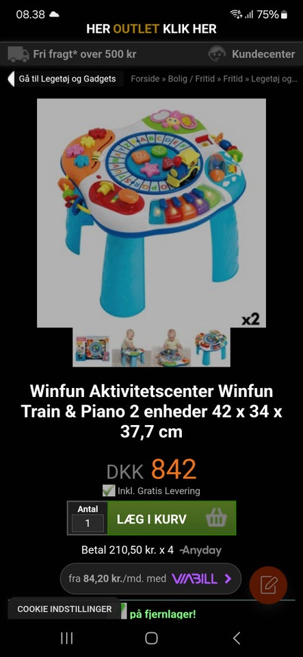 Aktivitetsbord, Winfun,