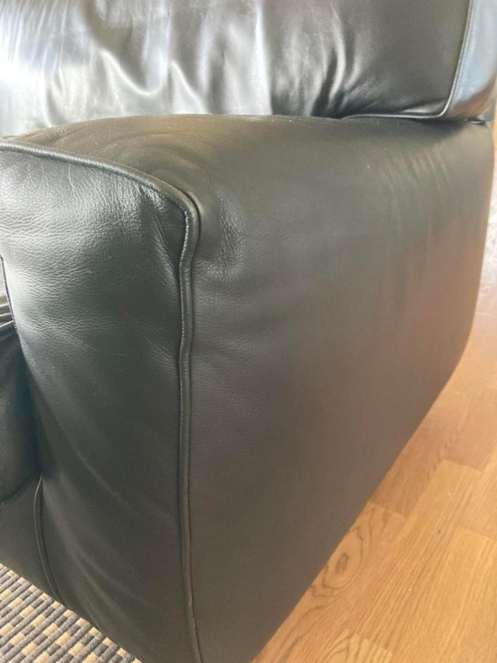 Sofa, læder, 4 pers.