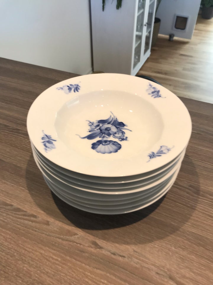 Porcelæn Dyb tallerken Blå