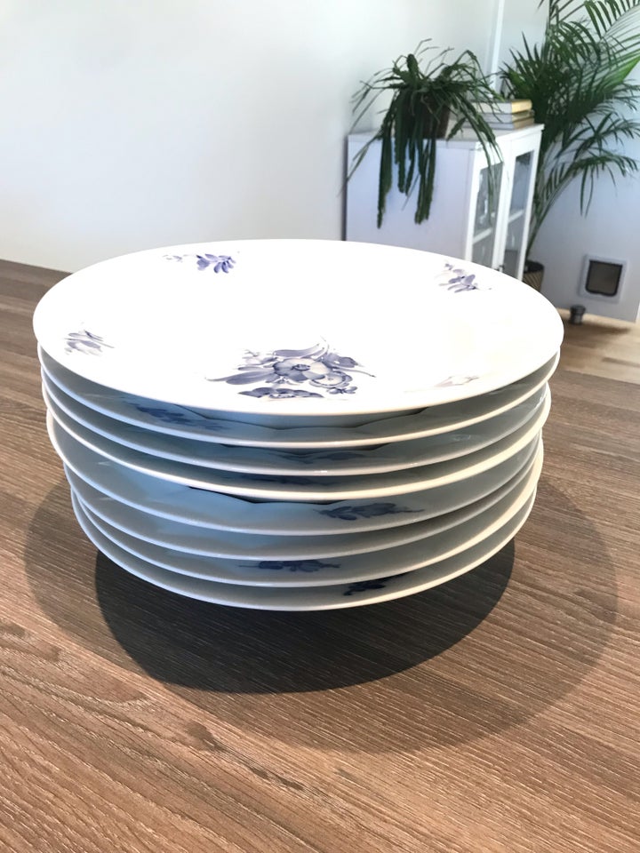 Porcelæn Dyb tallerken Blå