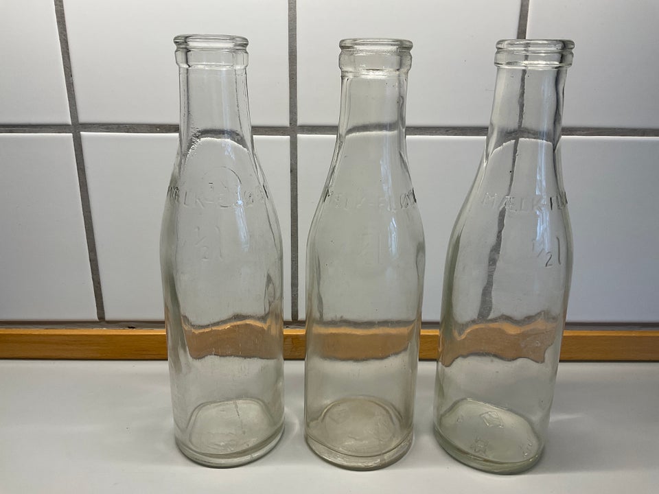 Glas, Mælkeflasker, D-K-F