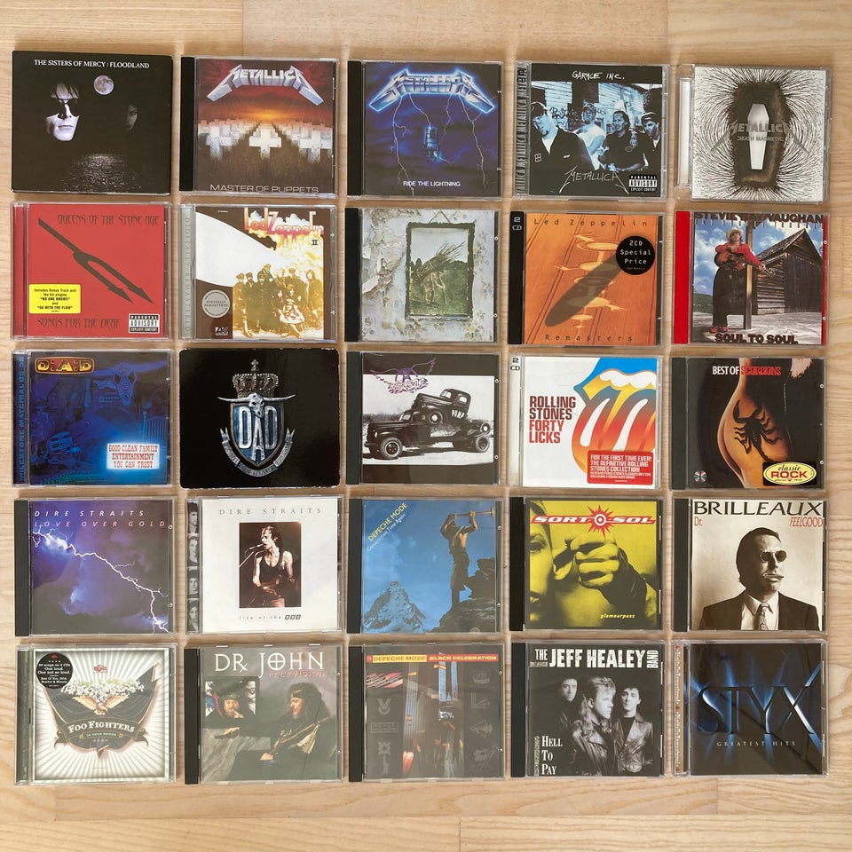 Metallica, Led Zeppelin: CD'er