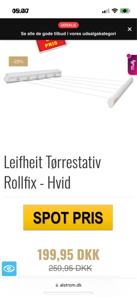 Tørrestativ rollfix, Leifheit