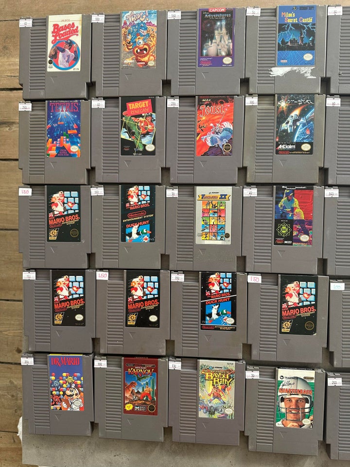 78 Stk Nintendo Spil NES Nintendo