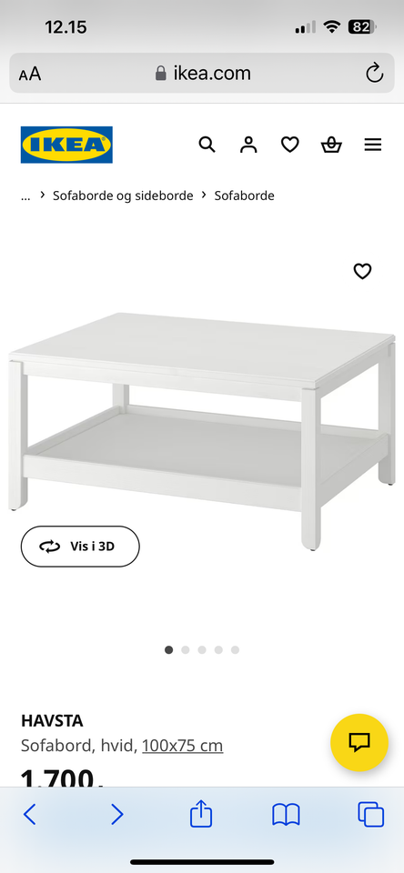 Sofabord, HAVSTA - IKEA, birketræ